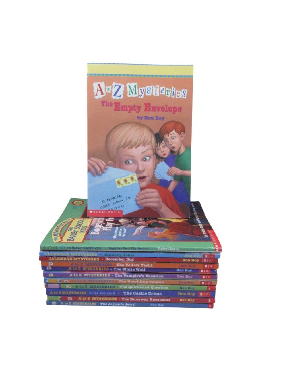 Lot of 9 A to Z Mysteries Kids PB Books & 3 other Kids Mystery Books